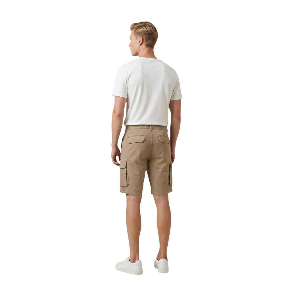 Lyle & Scott Beige Cotton Bermuda Shorts