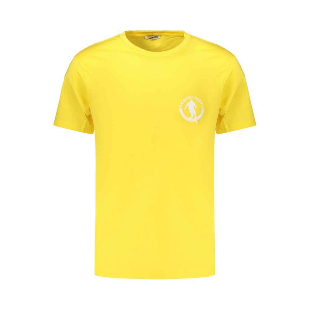 Bikkembergs Yellow Cotton Men's T-Shirt
