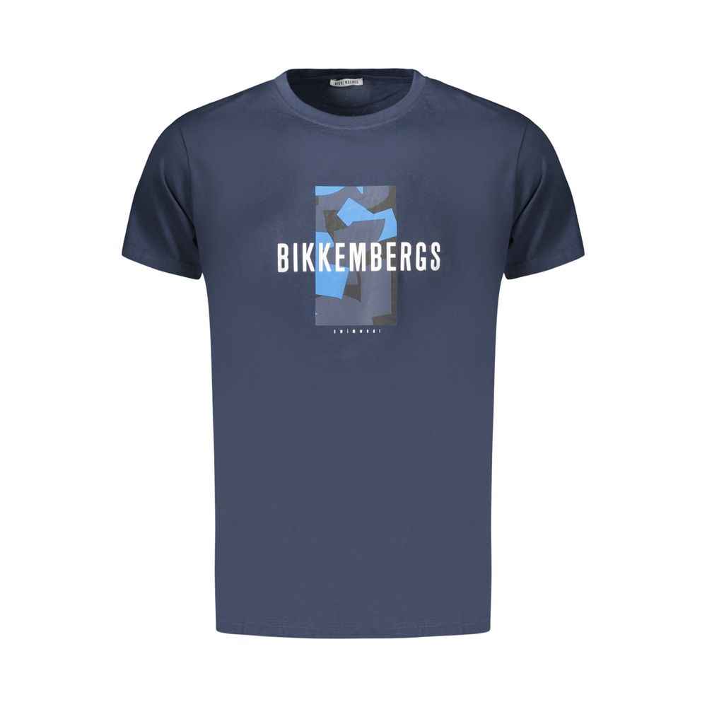 Bikkembergs Blu Cotton Men's T-Shirt
