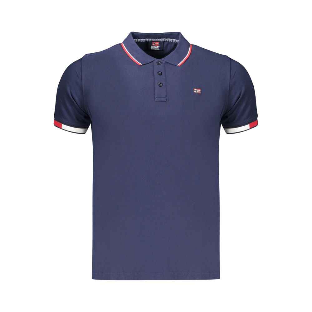 Norway 1963 Blue Cotton Men's Polo Shirt