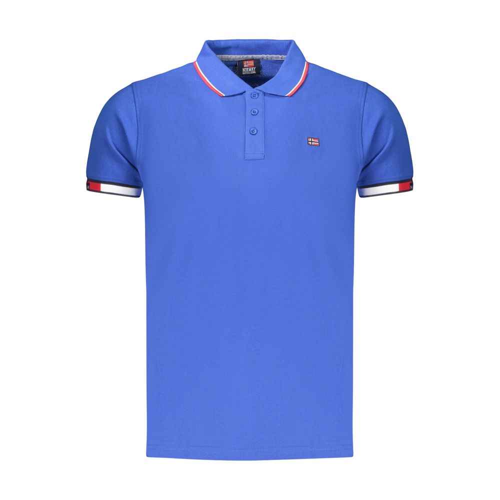 Norway 1963 Blue Cotton Men's Polo Shirt