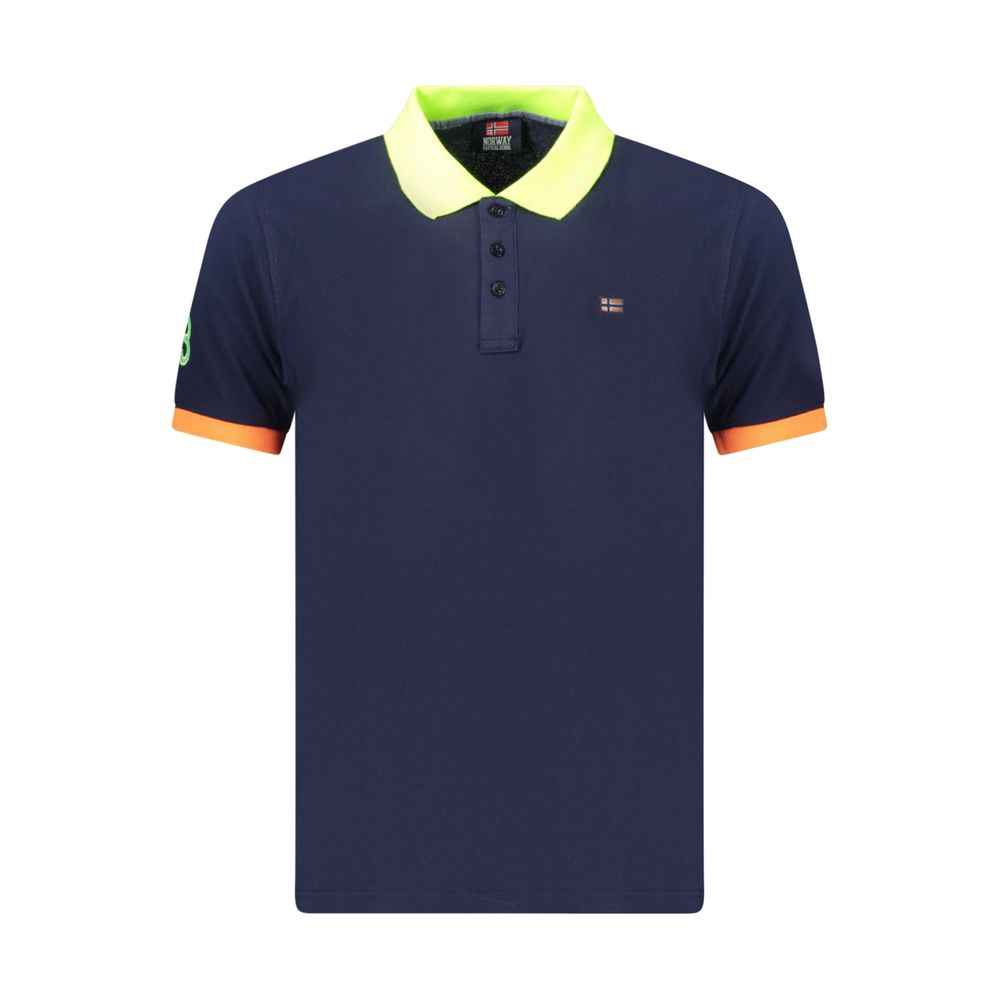 Norway 1963 Blue Cotton Men's Polo Shirt