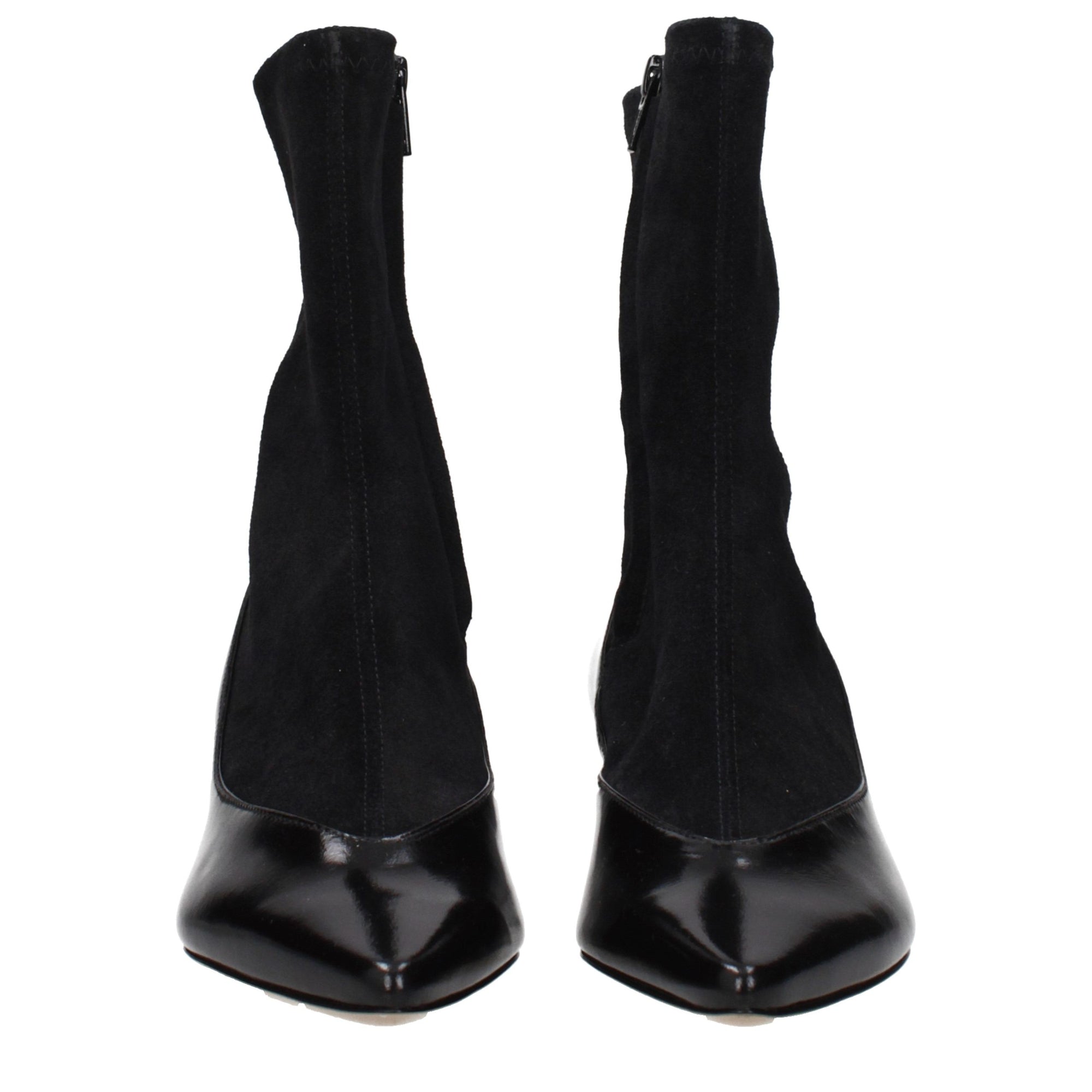 Jacquemus Black Leather Ankle Boots