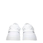 Versace White Leather Sneakers