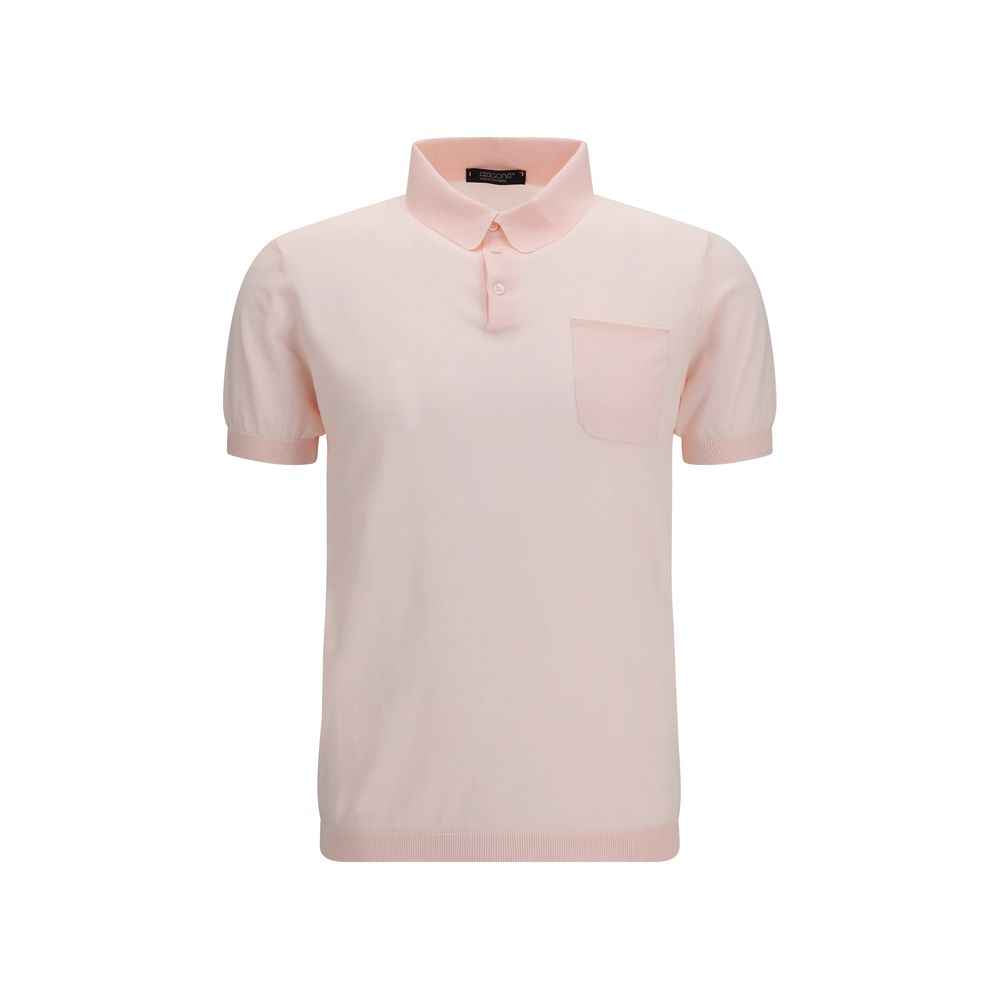 Aragona Cashmere Multicolor Cotton Polo Shirt