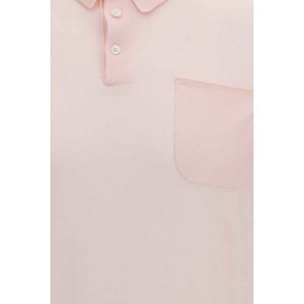 Aragona Cashmere Multicolor Cotton Polo Shirt