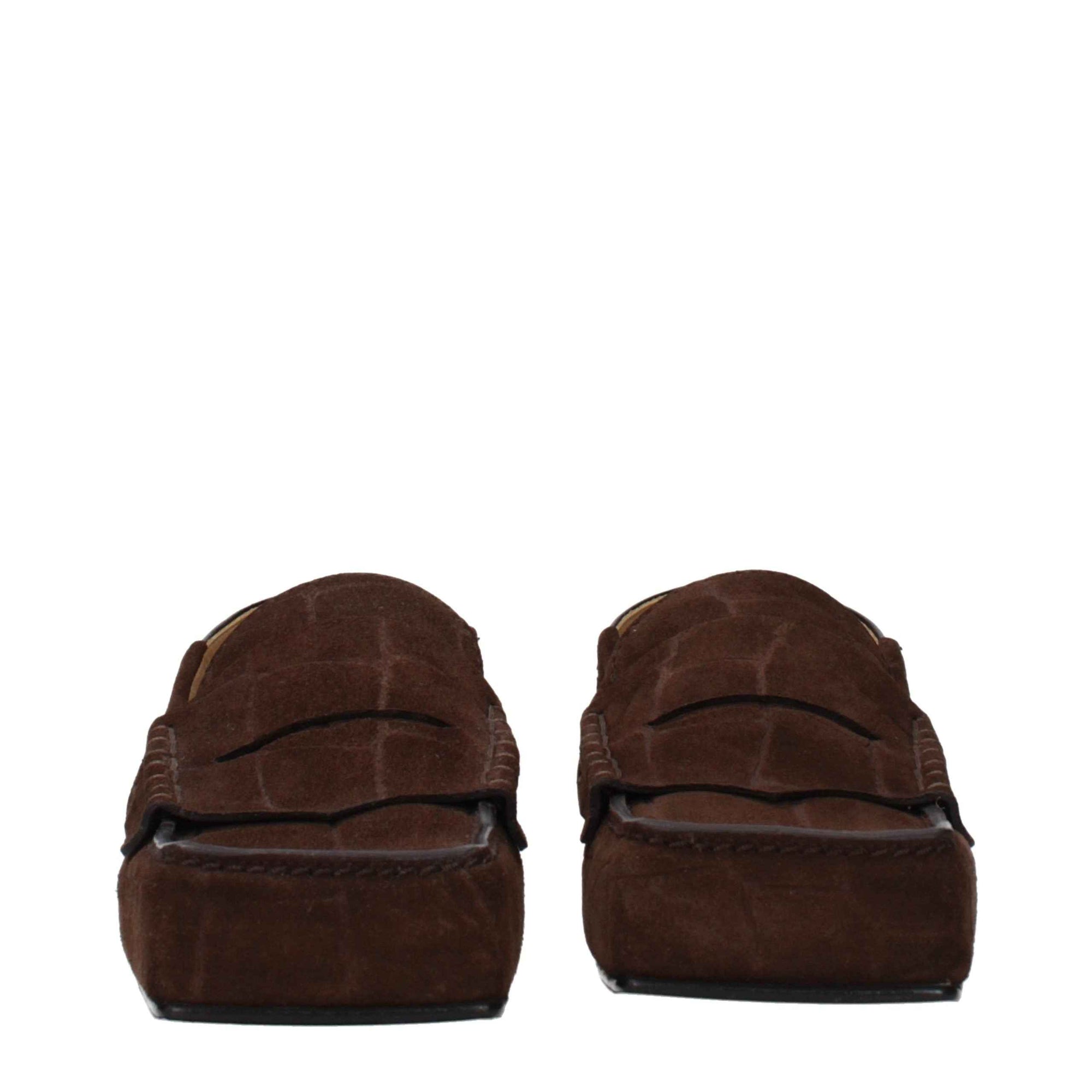 Jacquemus Brown Leather Slip-On Loafers