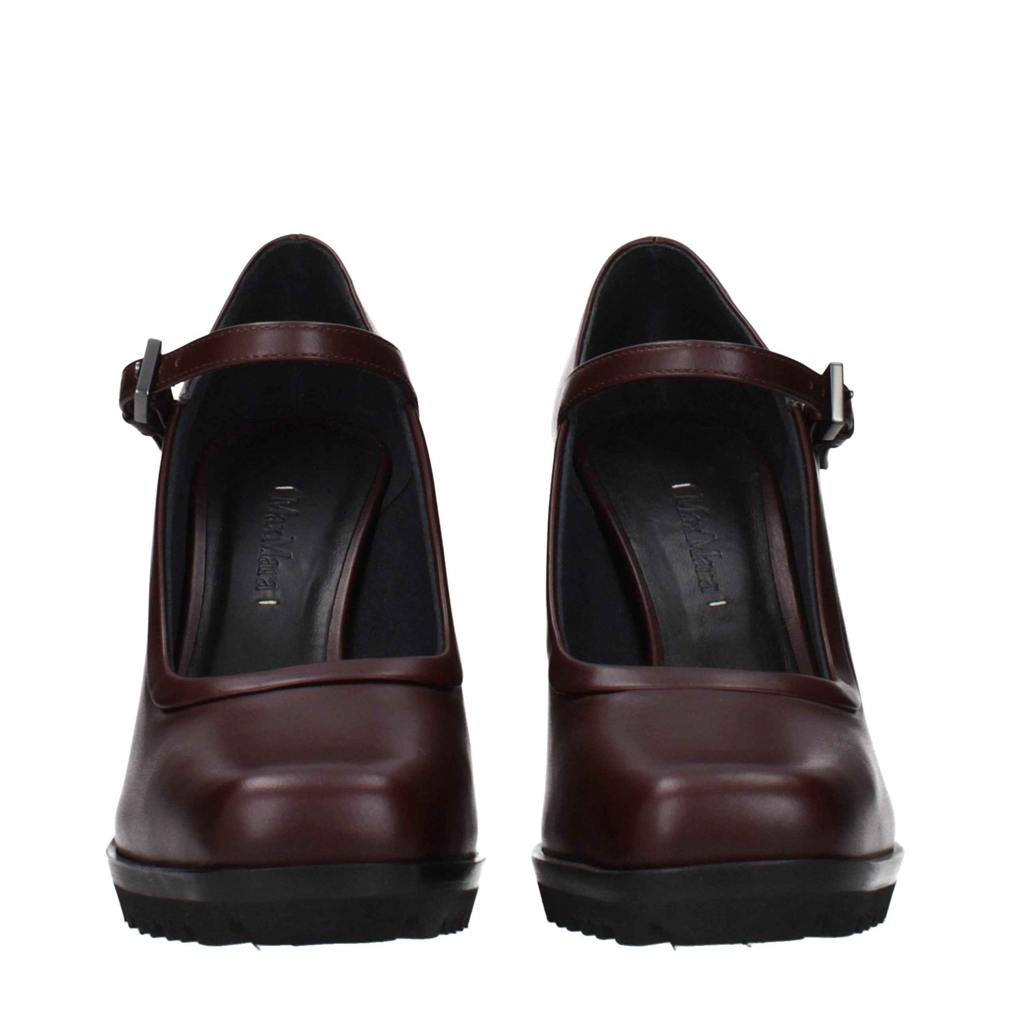 Max Mara Brown Leather High Heel Pumps