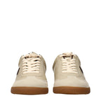 Isabel Marant Beige Leather Low Top Sneakers