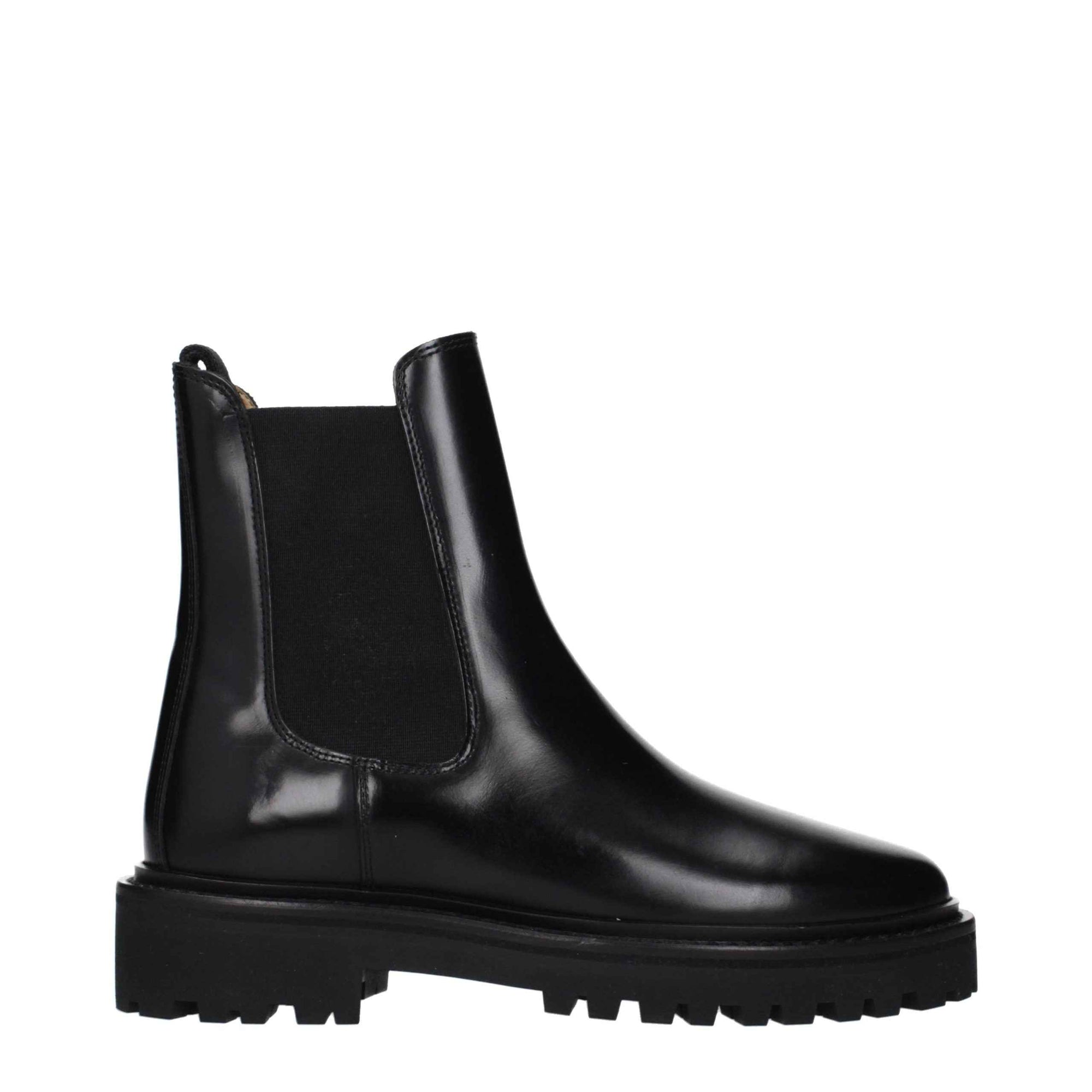 Isabel Marant Black Leather Ankle Boots