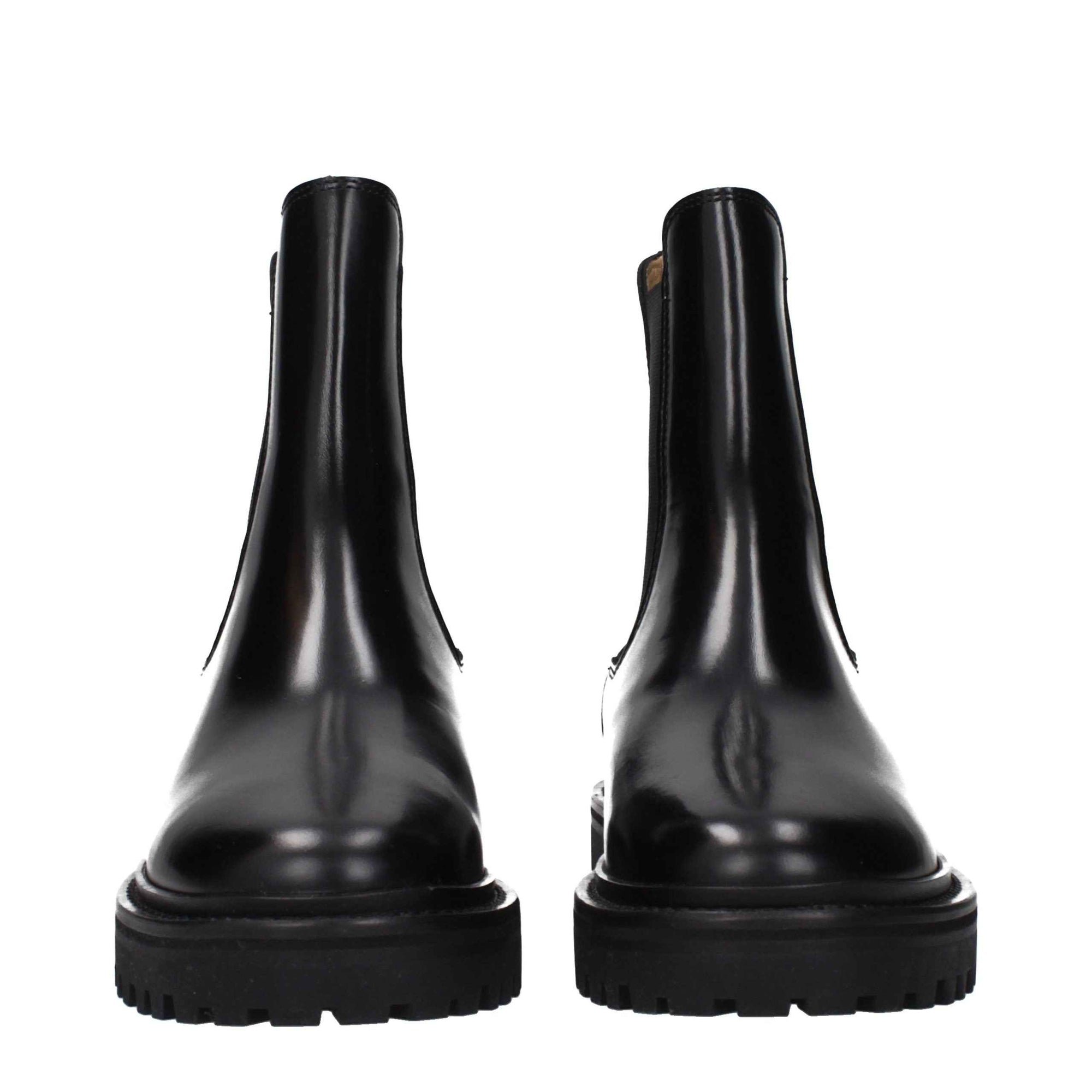 Isabel Marant Black Leather Ankle Boots