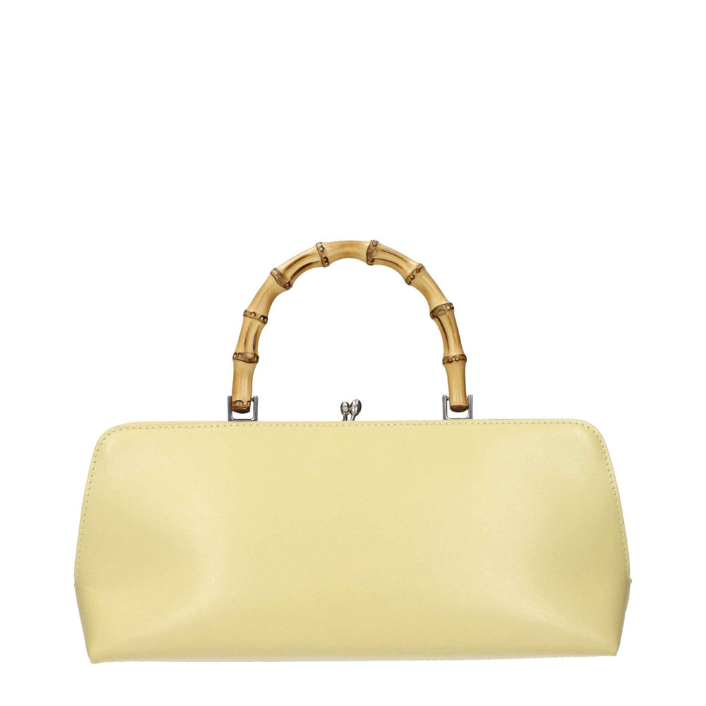 Jil Sander Yellow Leather Handbag