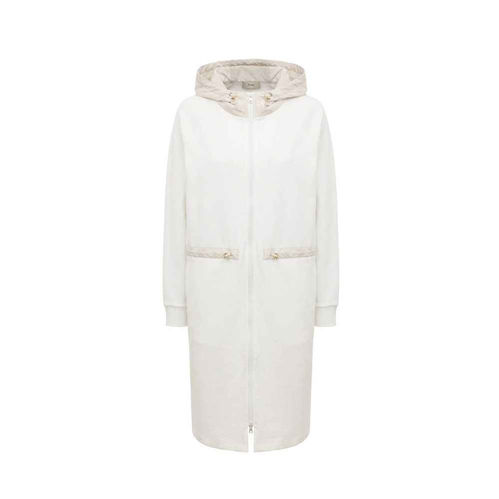 Herno White Cotton Coat