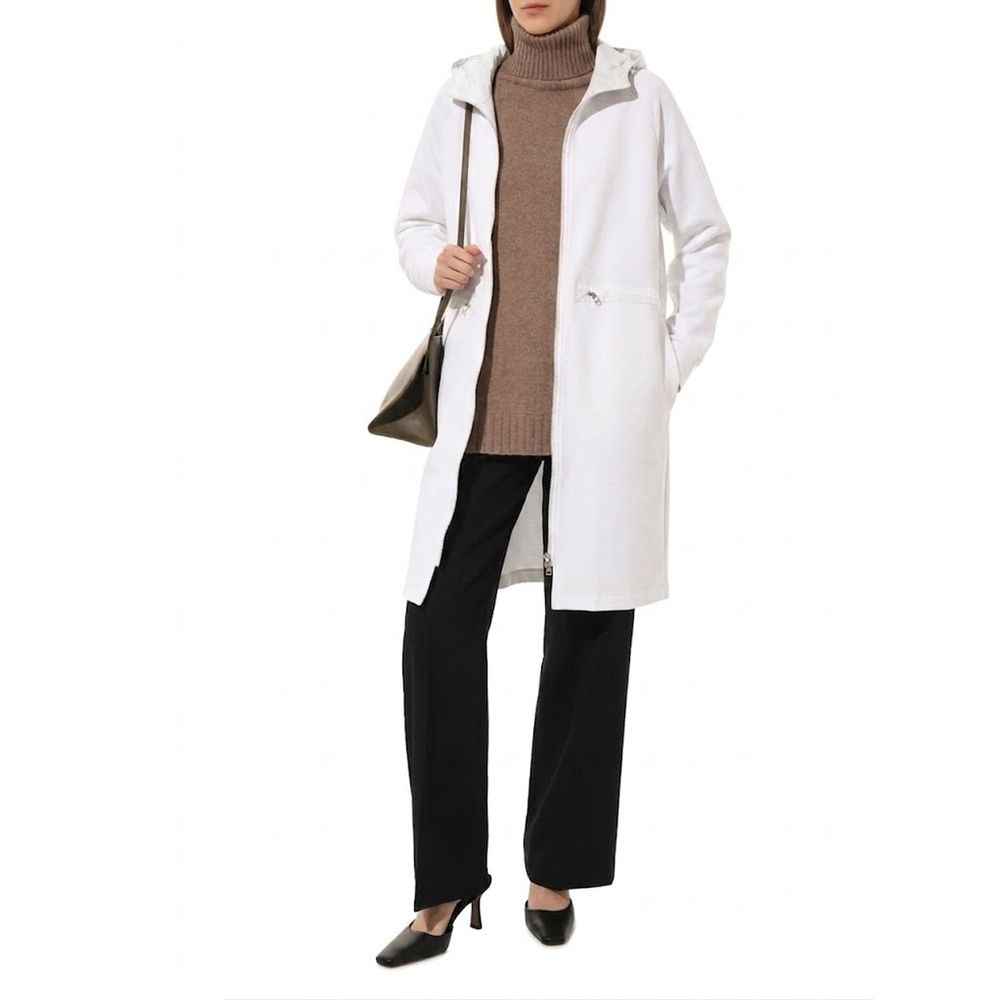 Herno White Cotton Coat