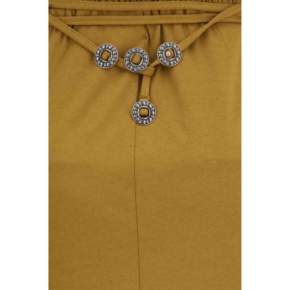 PINKO Brown Cotton Casual Dress