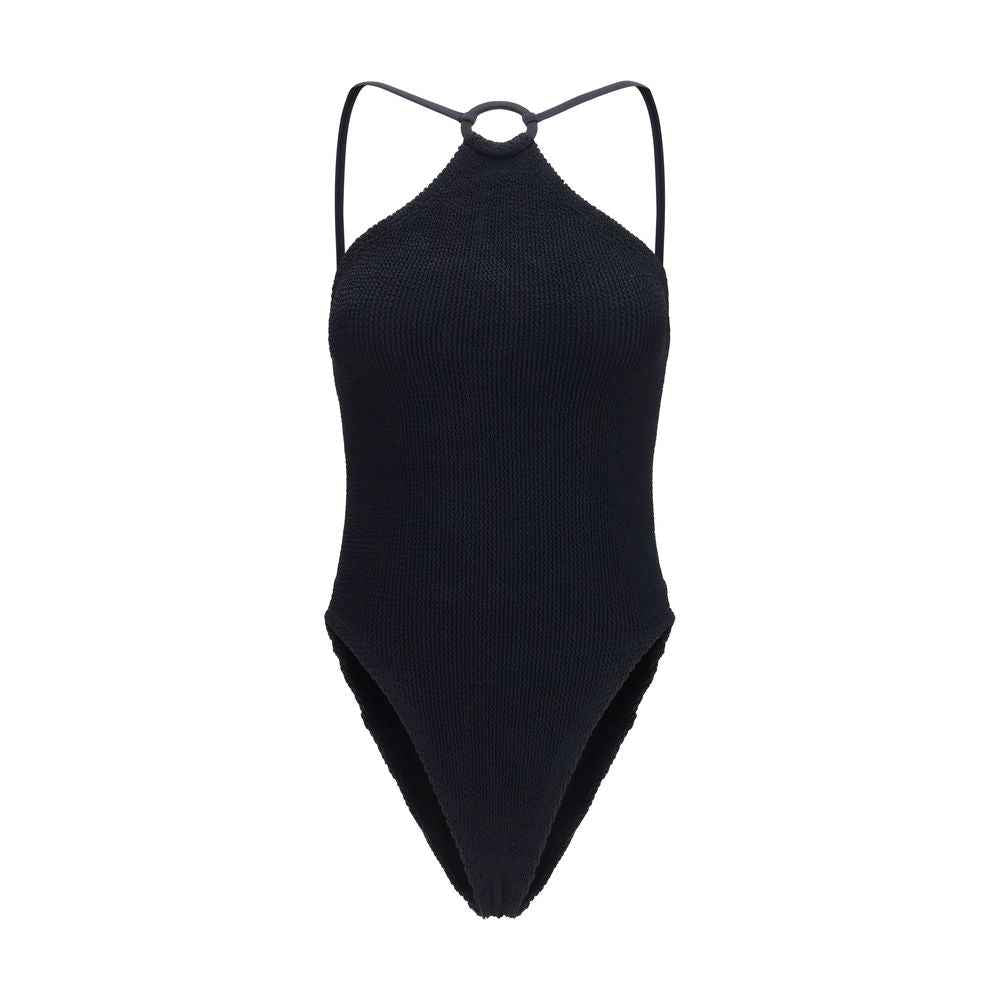 Hunza G Black Polyamide One-Piece Swimsuit