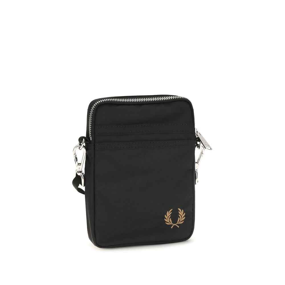 Fred Perry Black Nylon Shoulder Bag