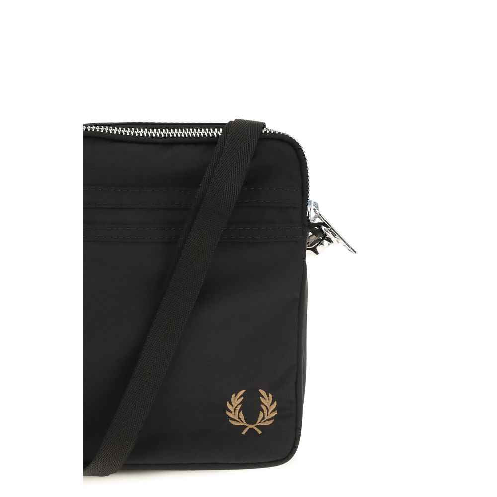 Fred Perry Black Nylon Shoulder Bag