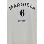 MM6 White Cotton Long Sleeve T-Shirt