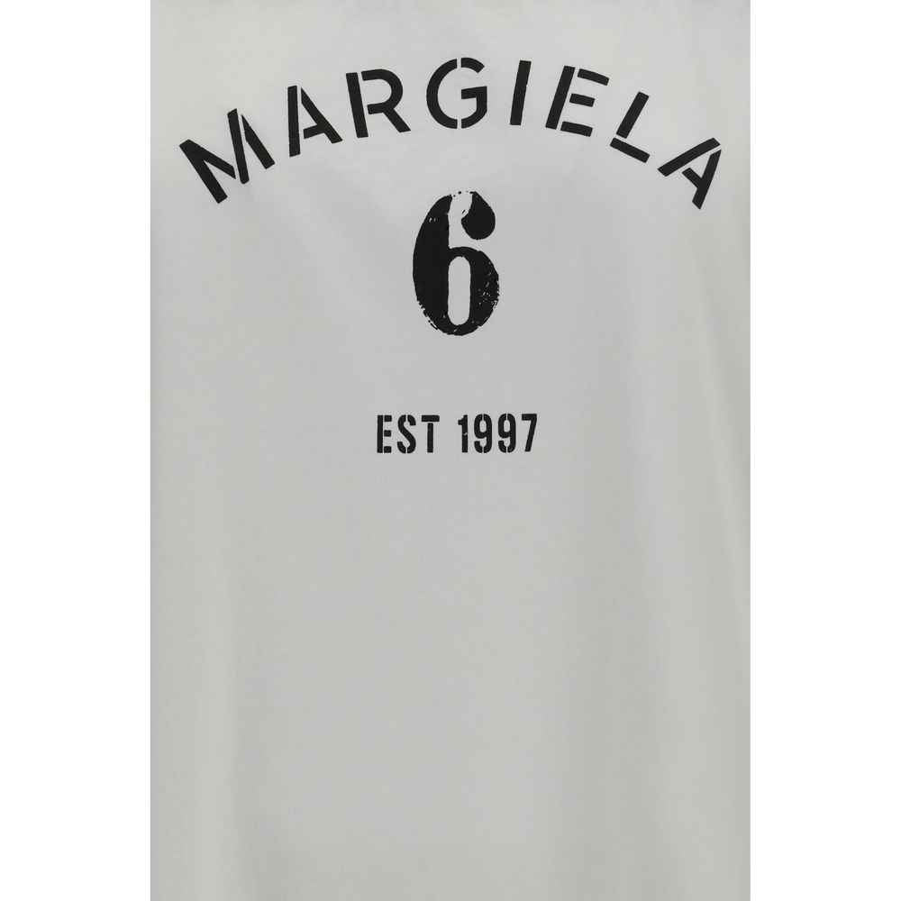 MM6 White Cotton Long Sleeve T-Shirt