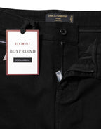 Dolce & Gabbana Black Boyfriend Cotton Stretch Denim Jeans