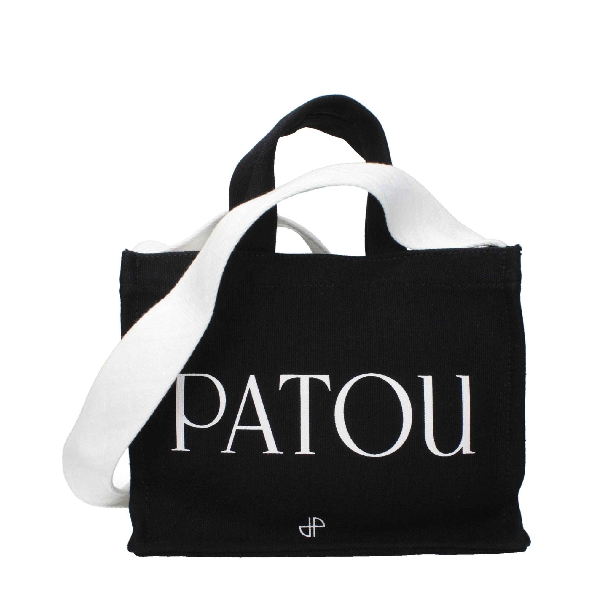 Patou Black Cotton Handbag