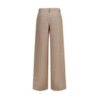 Brunello Cucinelli Beige Linen Casual Pants