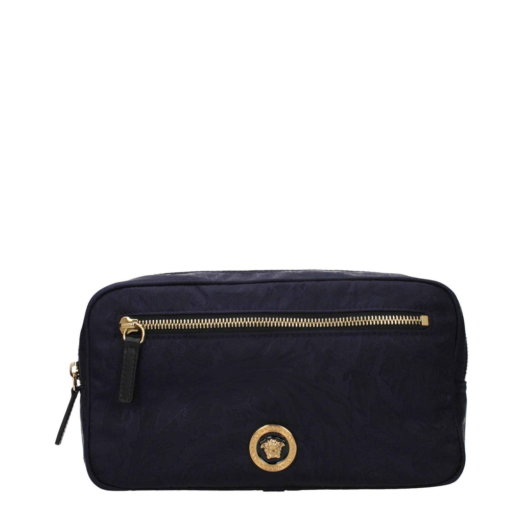 Versace Blue Fabric Backpack