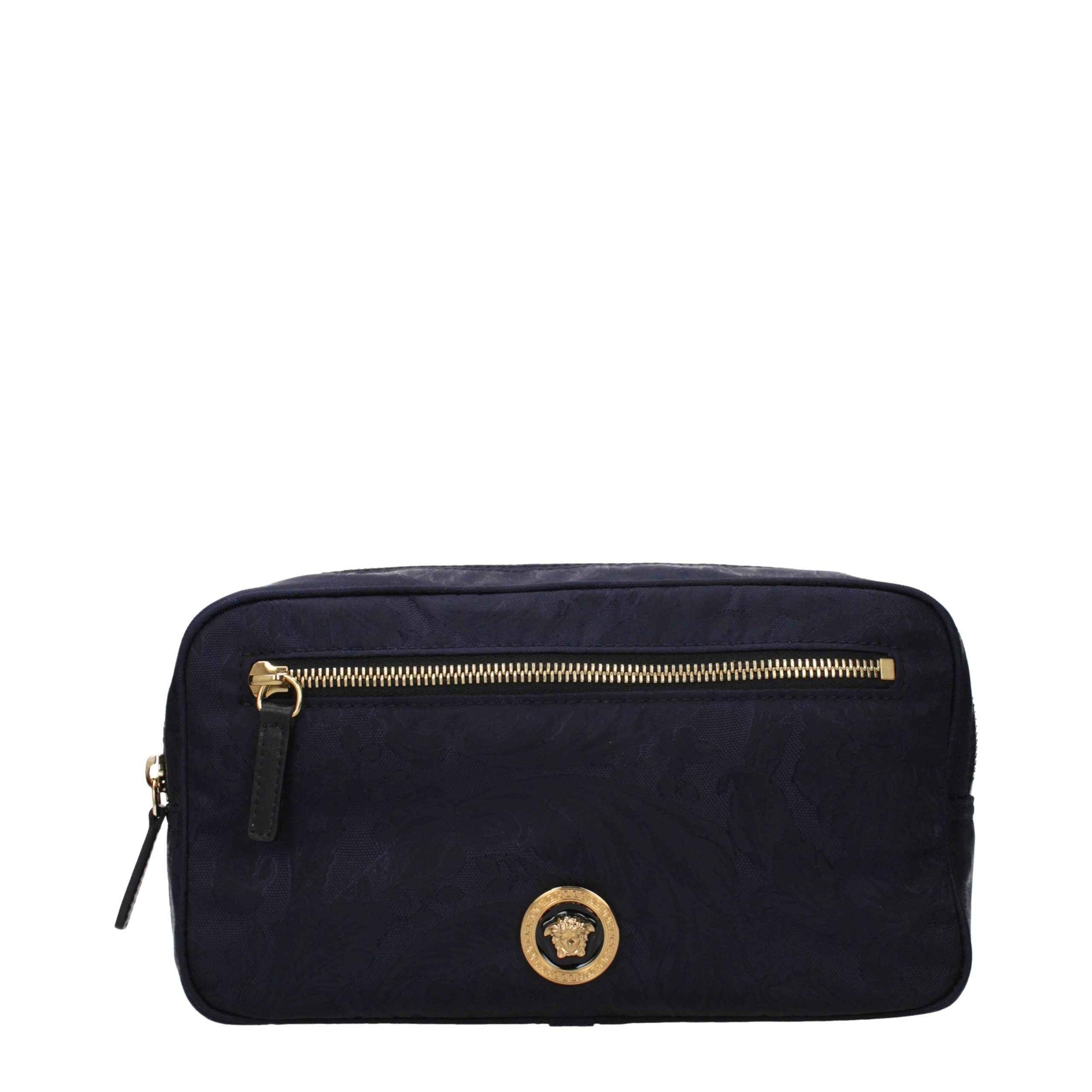 Versace Blue Fabric Backpack