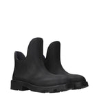 Burberry Black Cotton Ankle Boots