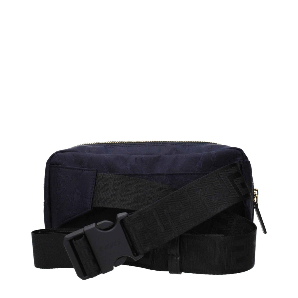 Versace Blue Fabric Backpack