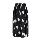 Khaite Black Silk Skirt