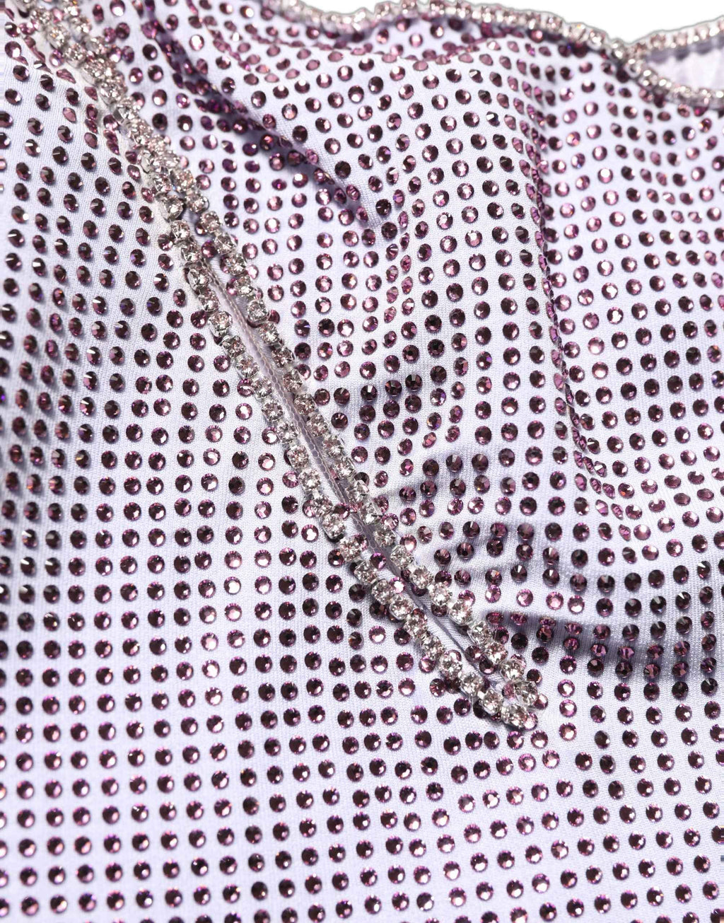 Dolce & Gabbana Purple Crystal OneShoulder EveningGown Dress