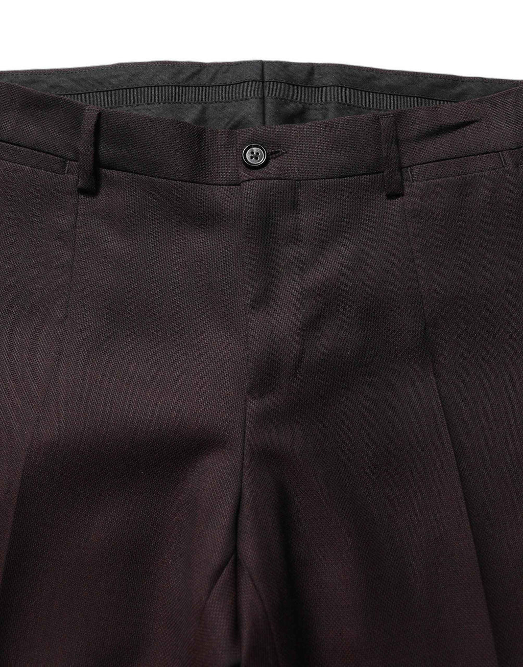 Dolce & Gabbana Brown Straight Leg Dress Silk Trousers Pants