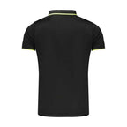 Lotto Black Polyester Men's Polo Shirt