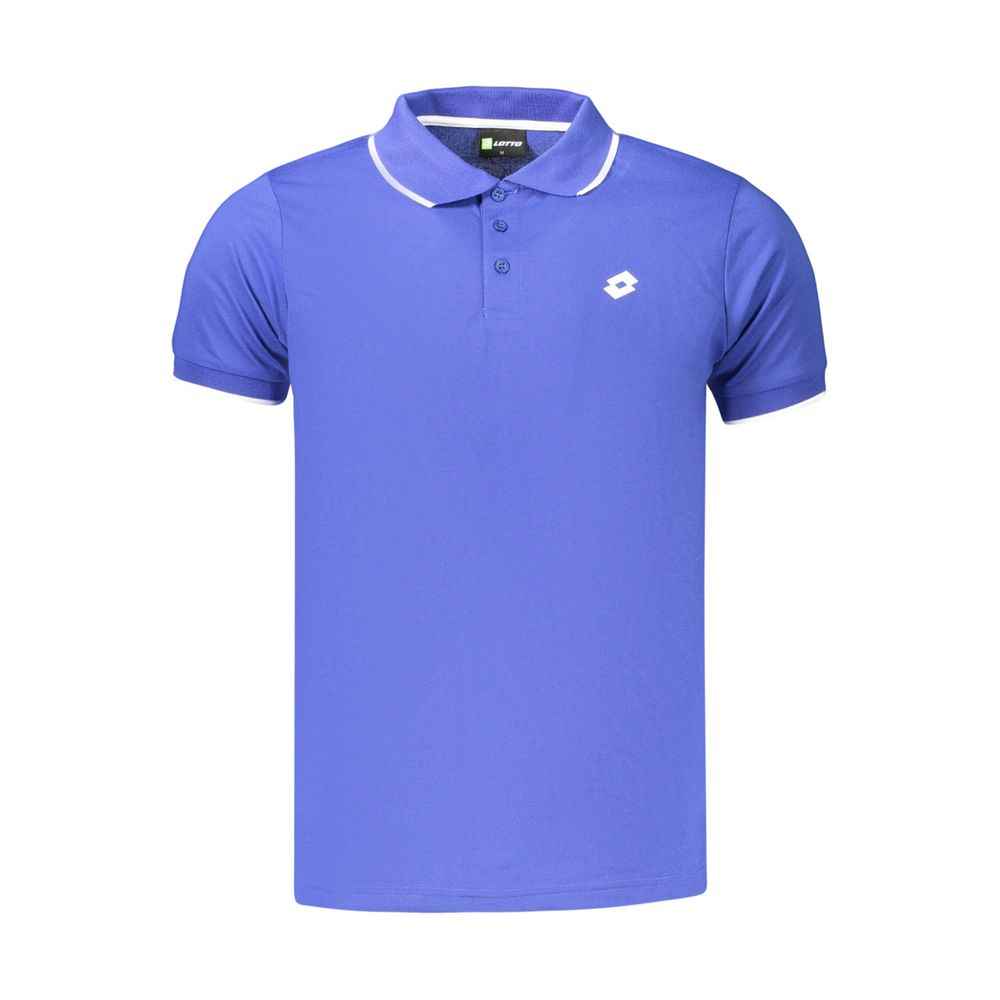Lotto Blue Polyester Men's Polo Shirt