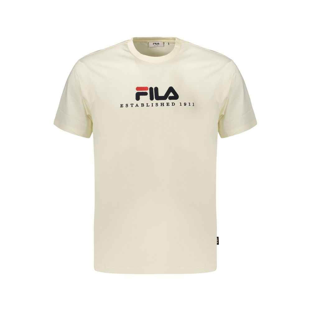 Fila Beige Cotton Men's T-Shirt