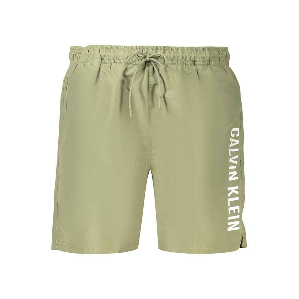 Calvin Klein Green Polyester Men's Swim Shorts