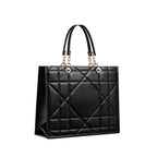 Dior Black Leather Tote Bag