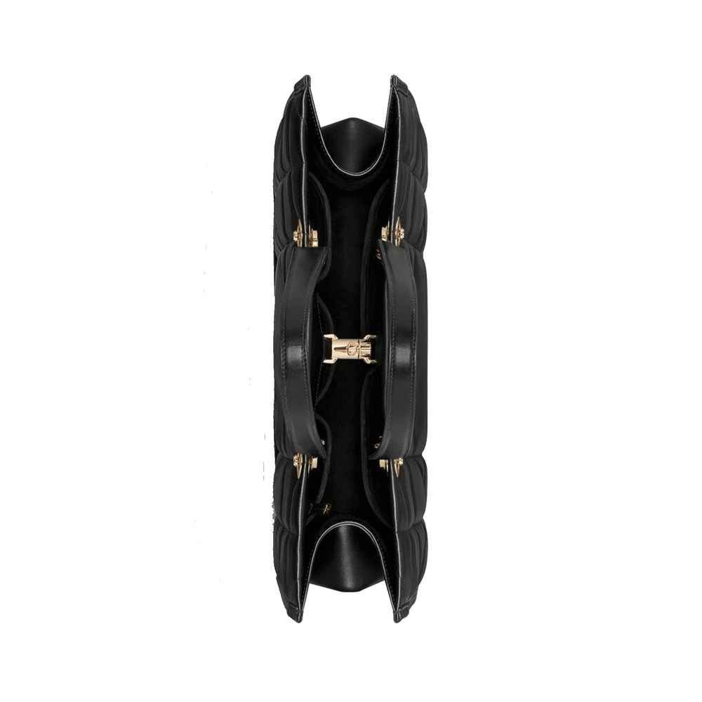 Dior Black Leather Tote Bag