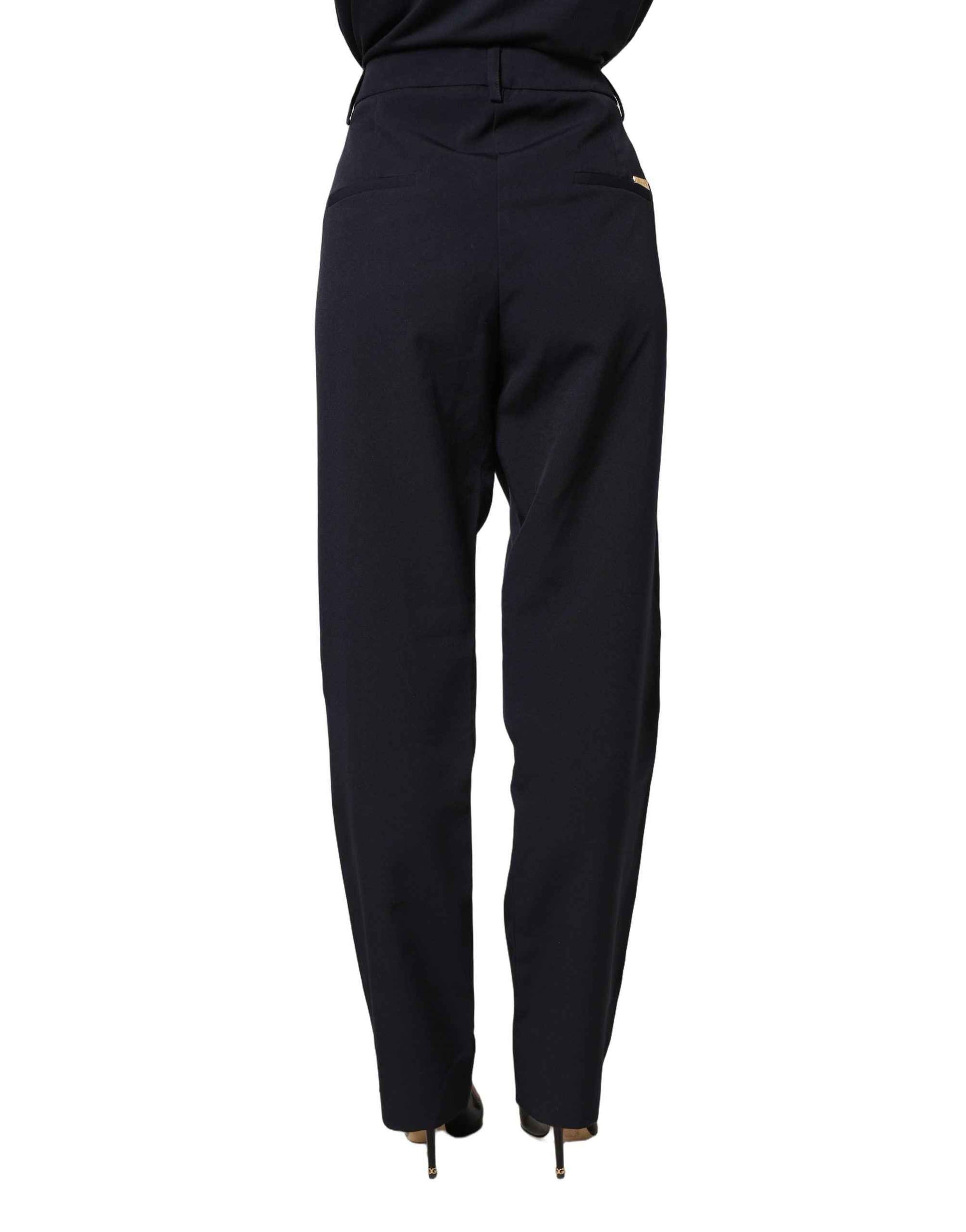 Blugirl Dark Blue High Waist Straight Dress Formal Trouser Pants