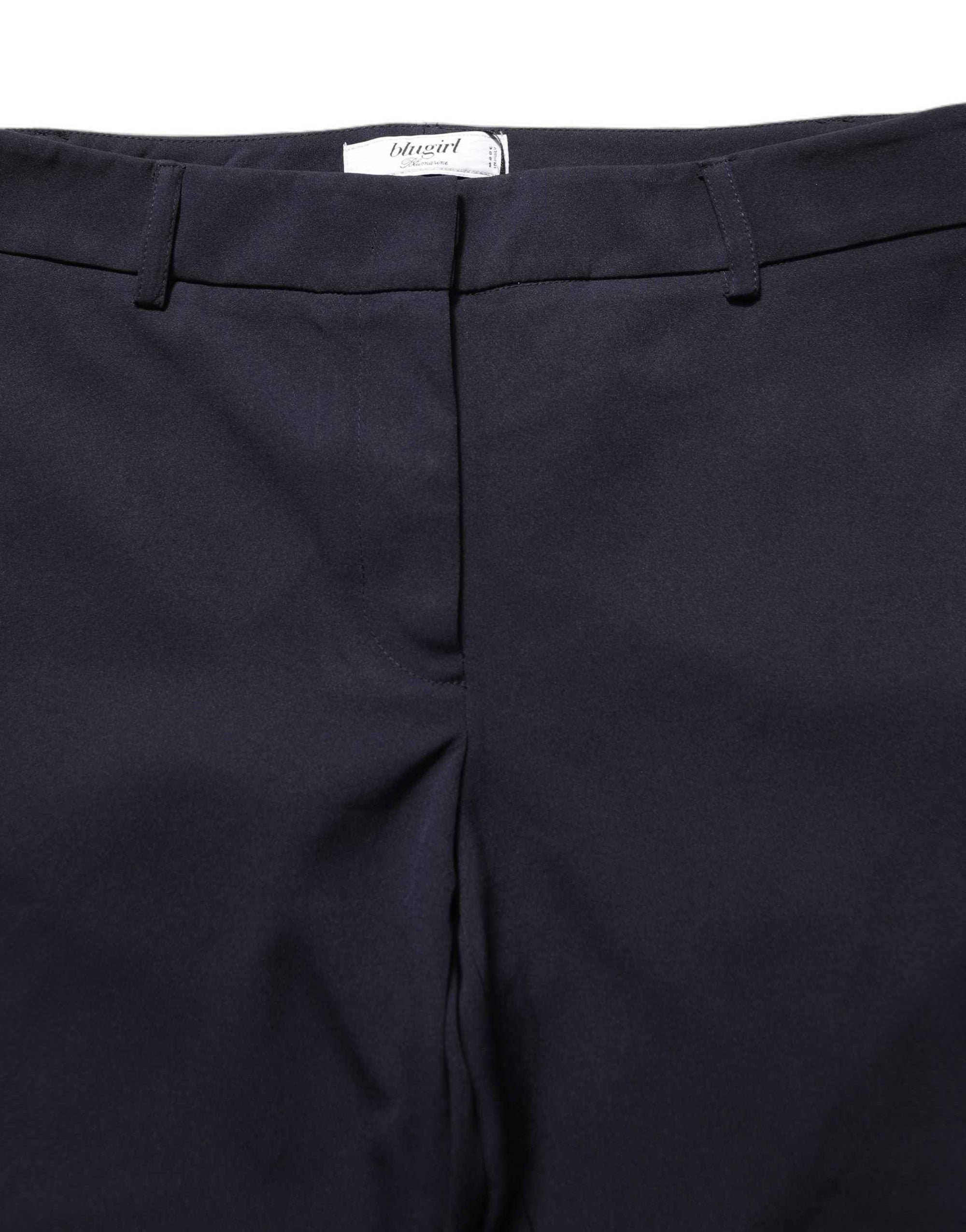 Blugirl Dark Blue High Waist Straight Dress Formal Trouser Pants