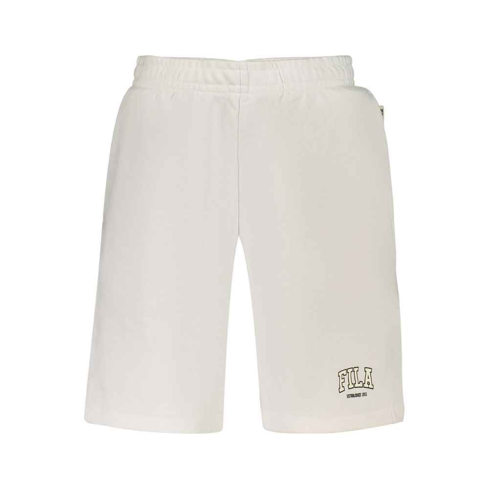 Fila White Cotton Mens Pants