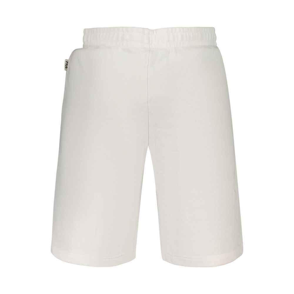 Fila White Cotton Mens Pants