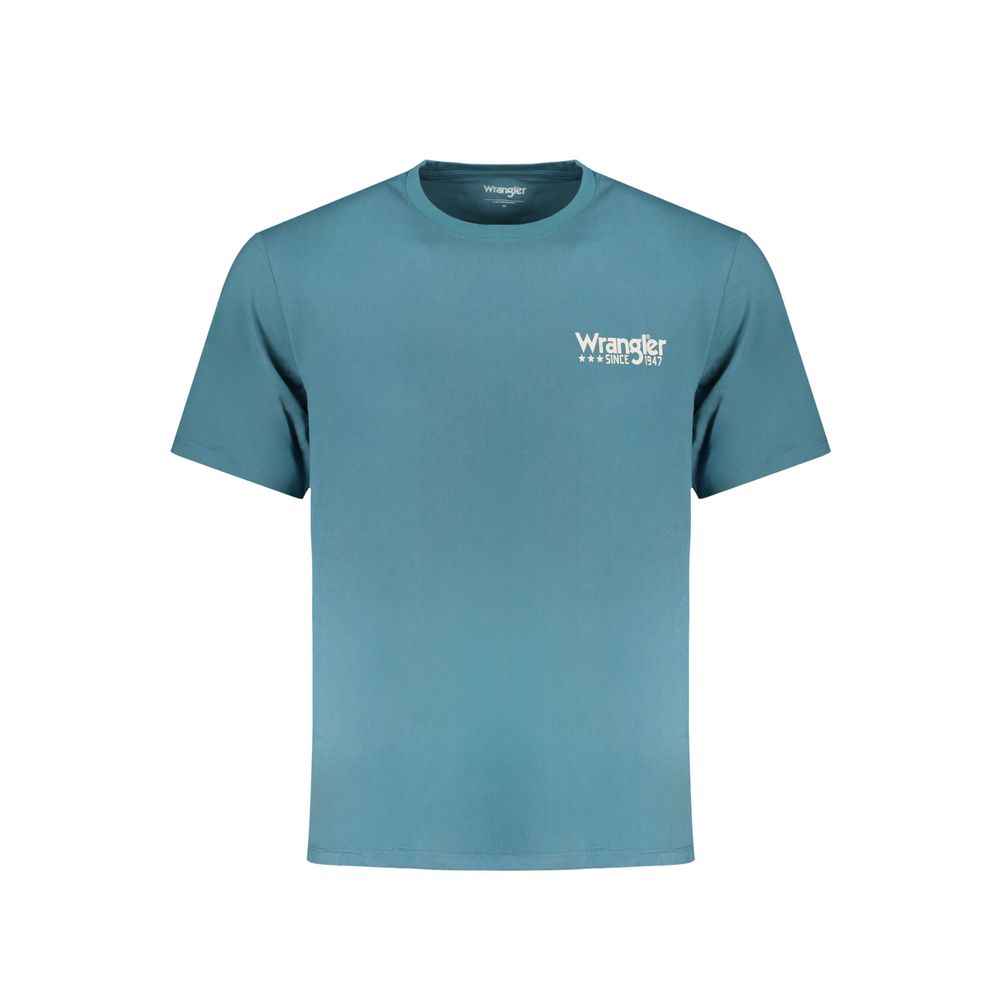 Wrangler Blue Cotton Men's T-Shirt