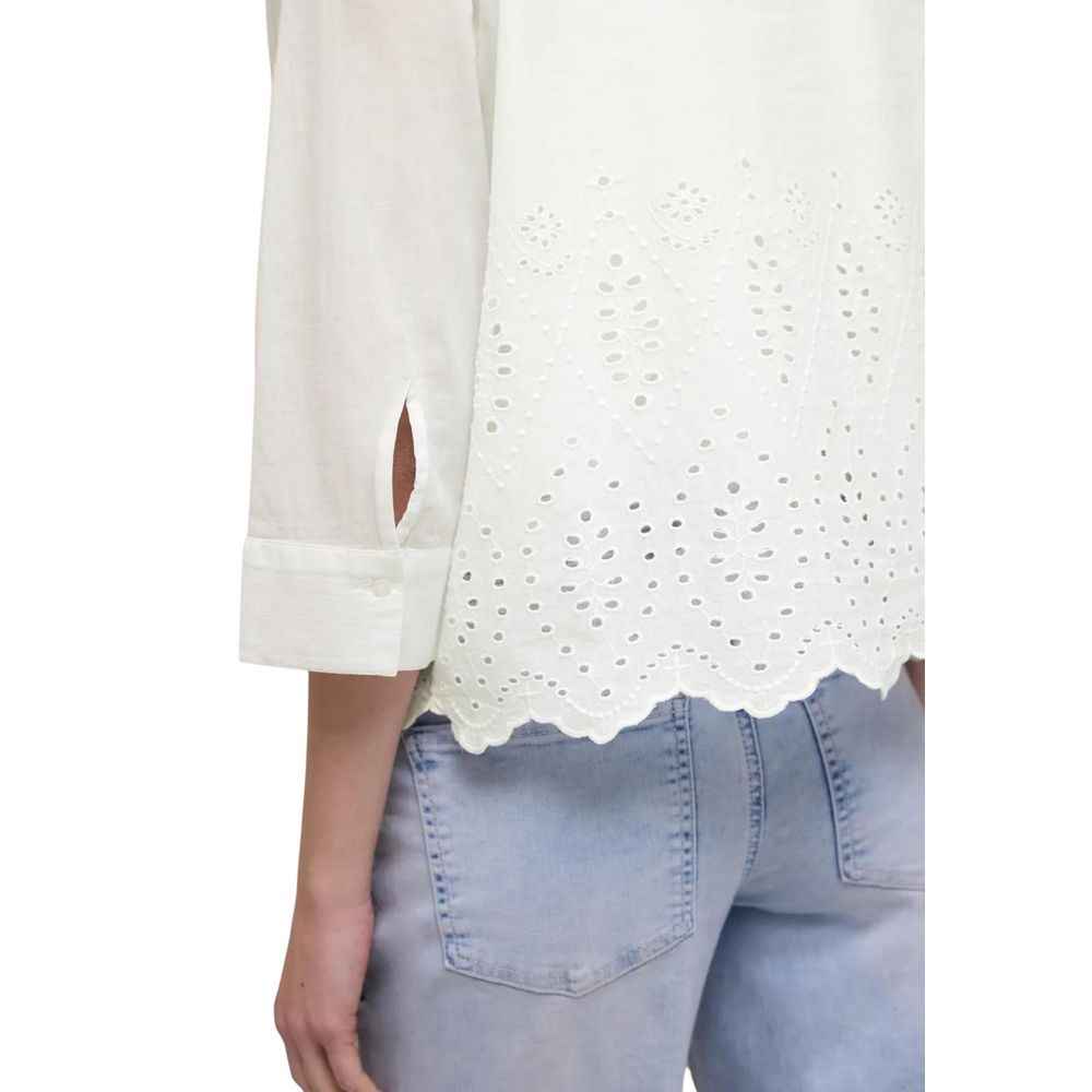 Street One White Cotton Blouse