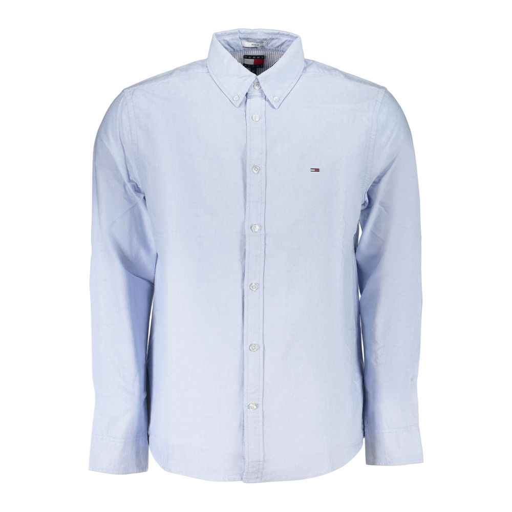 Tommy Hilfiger Azzurro Cotton Men's Shirt
