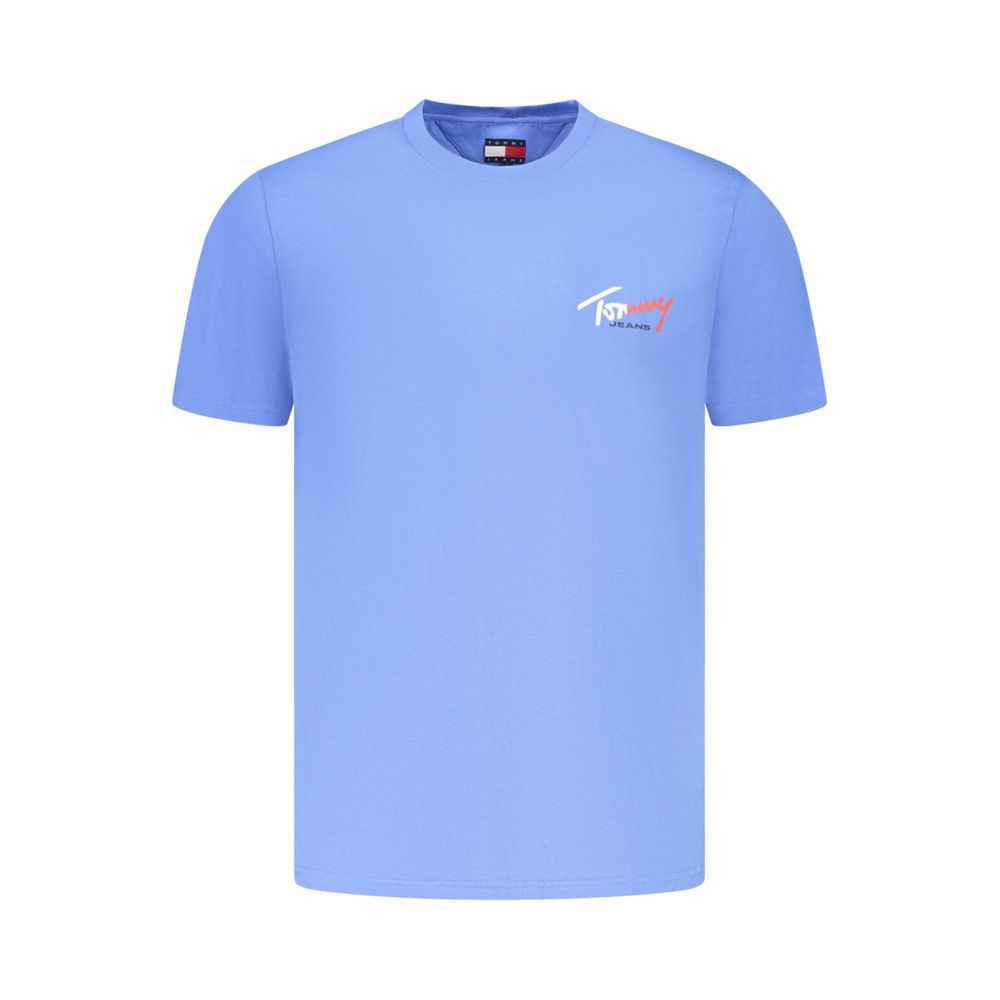Tommy Hilfiger Azzurro Cotton Uomo T-Shirt