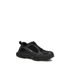 Balenciaga Black Polyester Athletic Sneakers