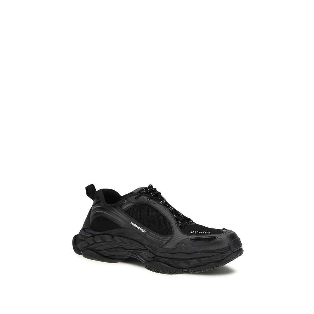 Balenciaga Black Polyester Athletic Sneakers
